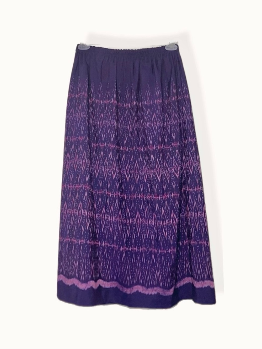 Ikat Print Midi Skirt